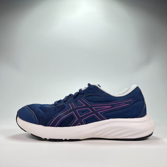 ASICS Contend 9 GS Navy Blue Running Shoes Lightweight 1014A337 Youth Size 3 - Picture 4 of 10